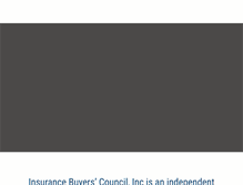 Tablet Screenshot of insurancebuyerscouncil.com